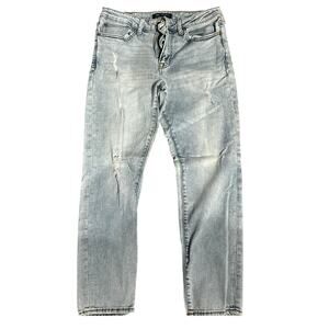 EUC Men's 32/30 Aeropostale Light Wash Distressed Skinny Jeans